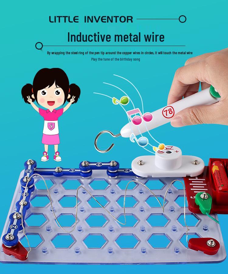 Blocuri electronice de construcție pentru copii Set de explorare laborator științific STEM