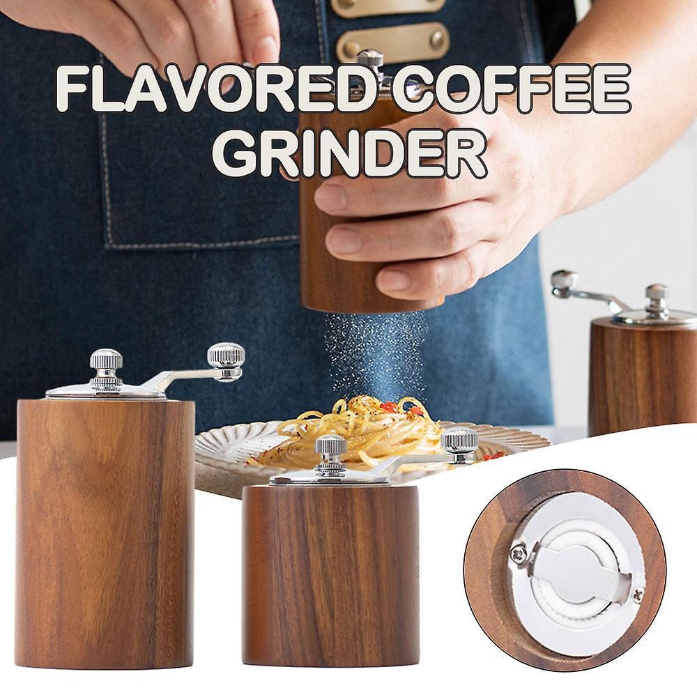 Manual Crank Spice Grinder Adjustable Washable Powder Maker for Office