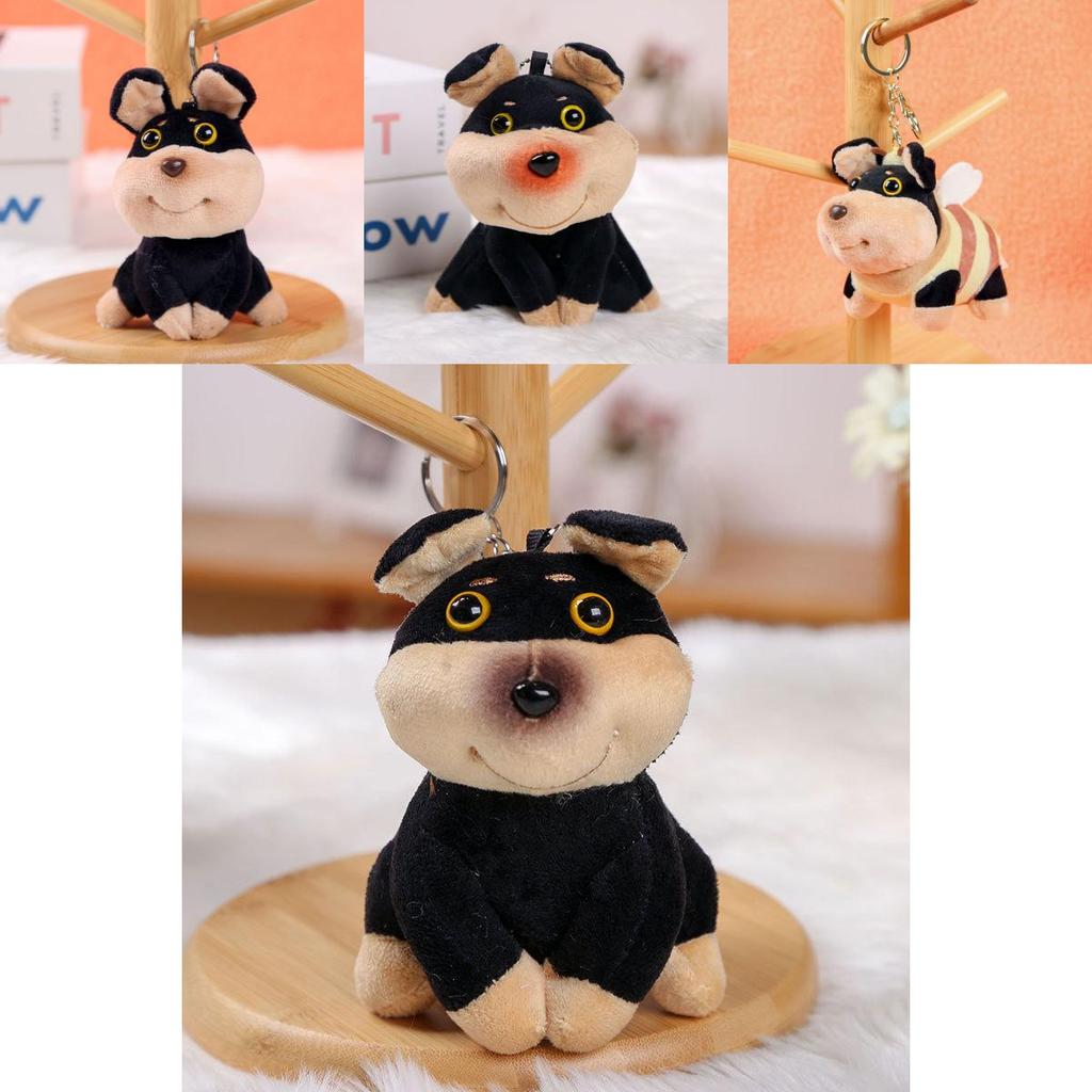 Honeybee Dog Plush Keychain Cute Cartoon Animal Toy For Girls Gift