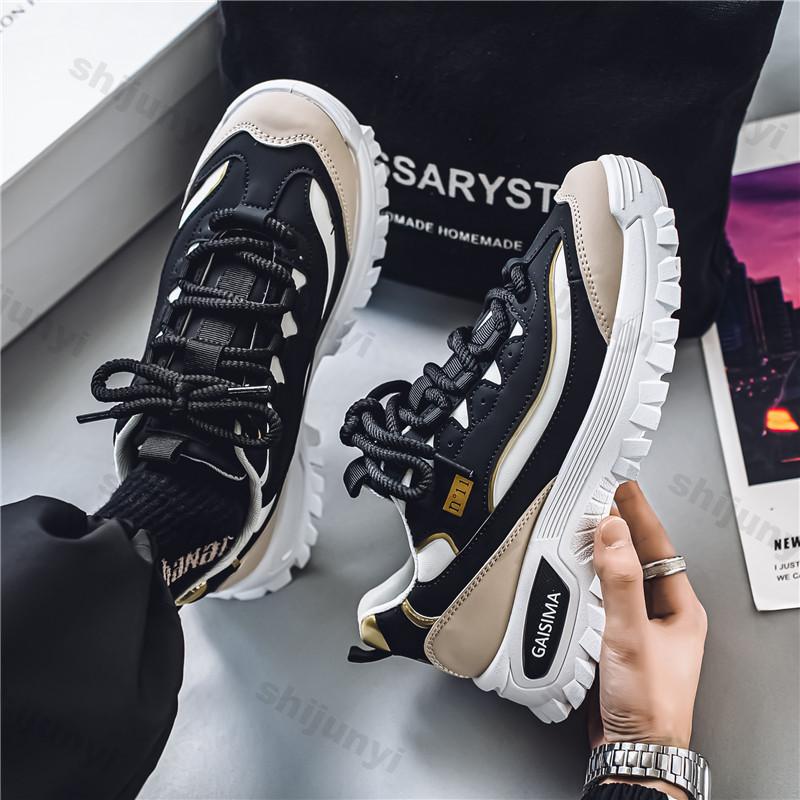 Fashion 2025 Autumn Fashion Trend Casual Low Top Thick Soled Sports Shoes for Men Niche Designed Comfortable Versatile Platform sneakers