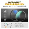 Concept 49mm Black Mist CPL Filter Set with for Softening and Polarizing and Ideal for Video and Portraits K&F 1/4" + 18-Layer Nano-Coating Effects,