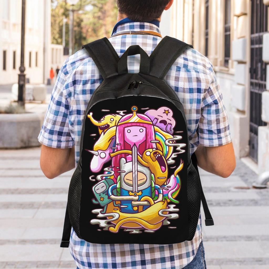 Adventures Anime Times Backpack for Women Men School College Students Bookbag Fits 15 Inch Laptop Cartoon Bags