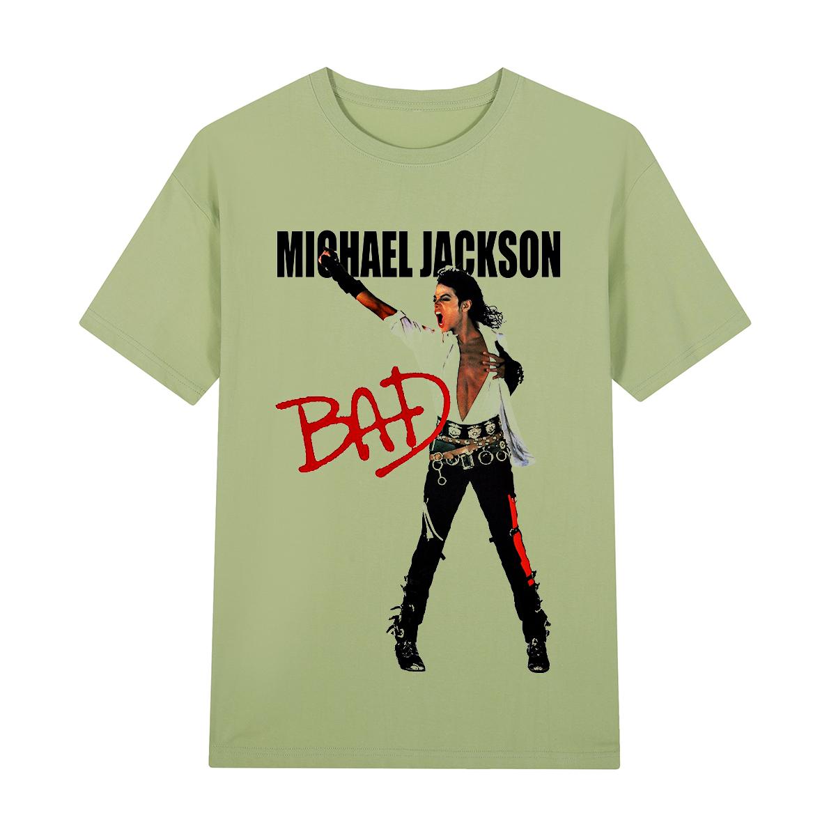 

Майкл Джексон Bad Вінтажний Футболка Король Попу Хіп-Хоп Вуличний Стиль Повсякденний Бавовна Чоловіча Футболка Нова Футболка Футболка Жіночі Топи L