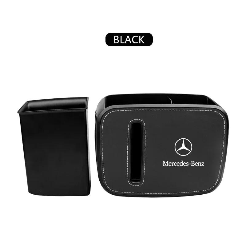 Contenitore portaoggetti interno auto Pattumiera Push Can Mini bidone della spazzatura Sportello Sedile Per Mercedes Benz AMG Classe C S W212 W222 W176 AMG GT