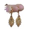 Chic Zircon Leaf Tassel Ear Cuffs - Y2K Minimalist Style Earrings for Women