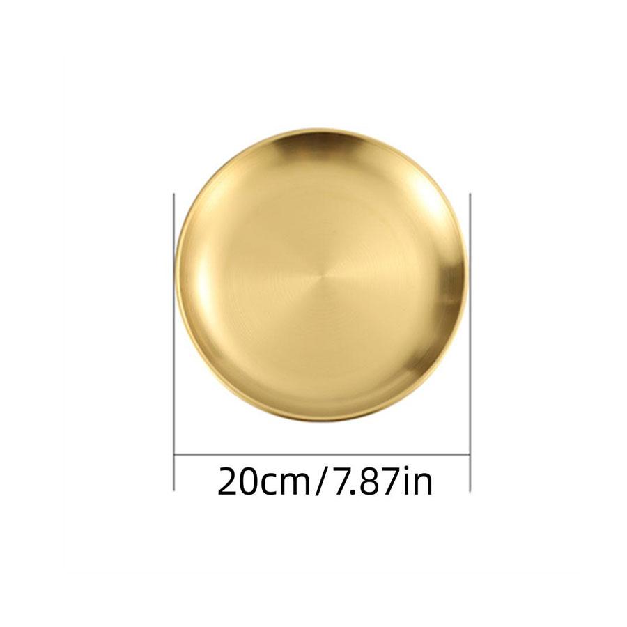 Stainless Steel Round Plate Grape Shaped Fruit Tray for Hotel Eco-Friendly Serving Food Tray
