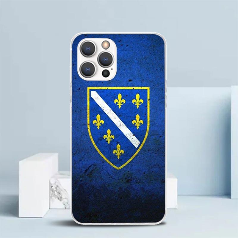 Bosnia And Herzegovina Flag Phone Case For IPhone 16 17 Air 16E 15 14 Plus 13 Mini 12 11 Pro Max 7 8 + SE 2020 Soft TPU Back Cov
