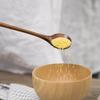 Natural BPA Free Long Handle Wooden Soup Spoon Round Smooth Scoop for Kitchen Porridge Dessert Tea Coffee Serving