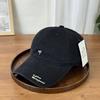 Fashion Hat UP Letter Embroidery Baseball Hat Peaked Cap Female Retro Wide Brim Korean Pink White Hat Large Deepened Letters