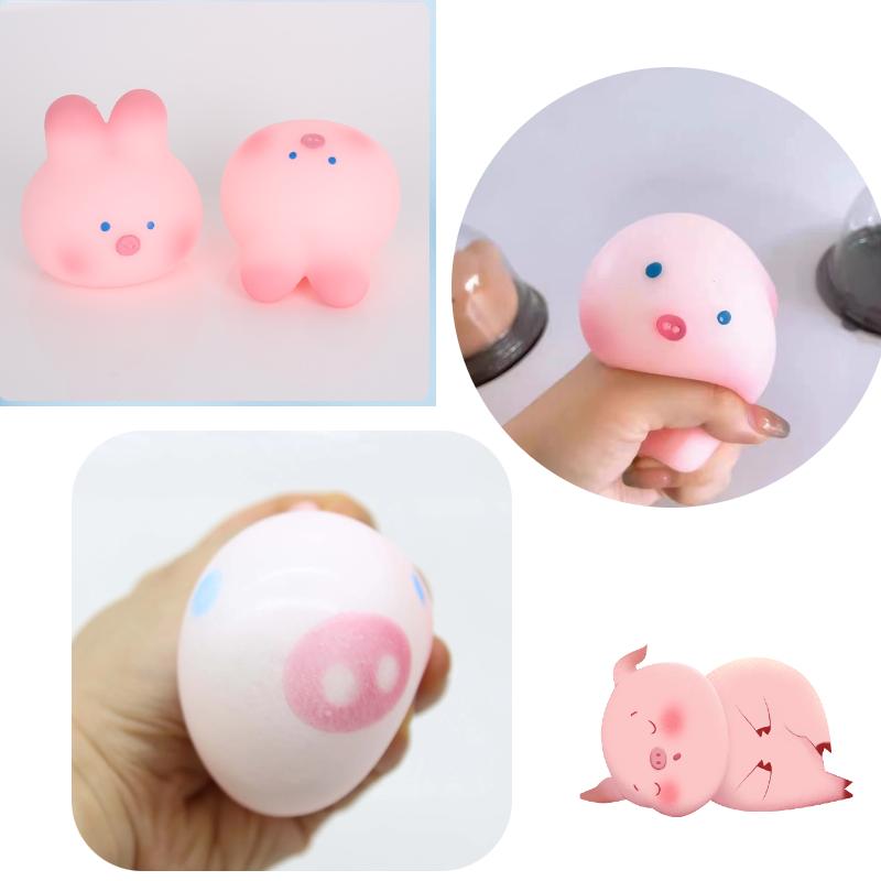 Rabbit Sakura Soft Pig Stress Relief Knead Decompression Squeeze Toy Kids Gift