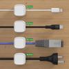 24/12/6PCS Magnetic Cable Organiser Clips Cable Management Wire Manager Cord Holder Charging Cable Winder Wall Mounted Hook