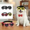 Pet Glasses Dog Cat Sunshade Glasses Heart Shape UV Windproof Goggles Cute Headwear Pet Decor Photography Prop Pet Supplies Gift