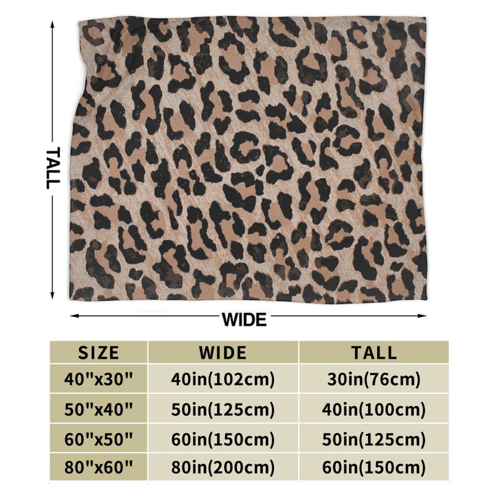 Cheetah Leopard Blanket Animal Skin Travel Flannel Bedding Throws For Couch Bed Warm Custom Quality Bedspread Birthday Gift