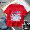Summer Kpop Demon Hunters Children's Clothing Short Sleeve T-shirt Cute Kpop Demon Hunters Tiger Harajuku Tshirt for Boys Girls