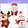 Entzückend weiches Weihnachts-Plüschtier Weihnachtsmann Elch Schneemann Stoffpuppe für Kinder und Erwachsene