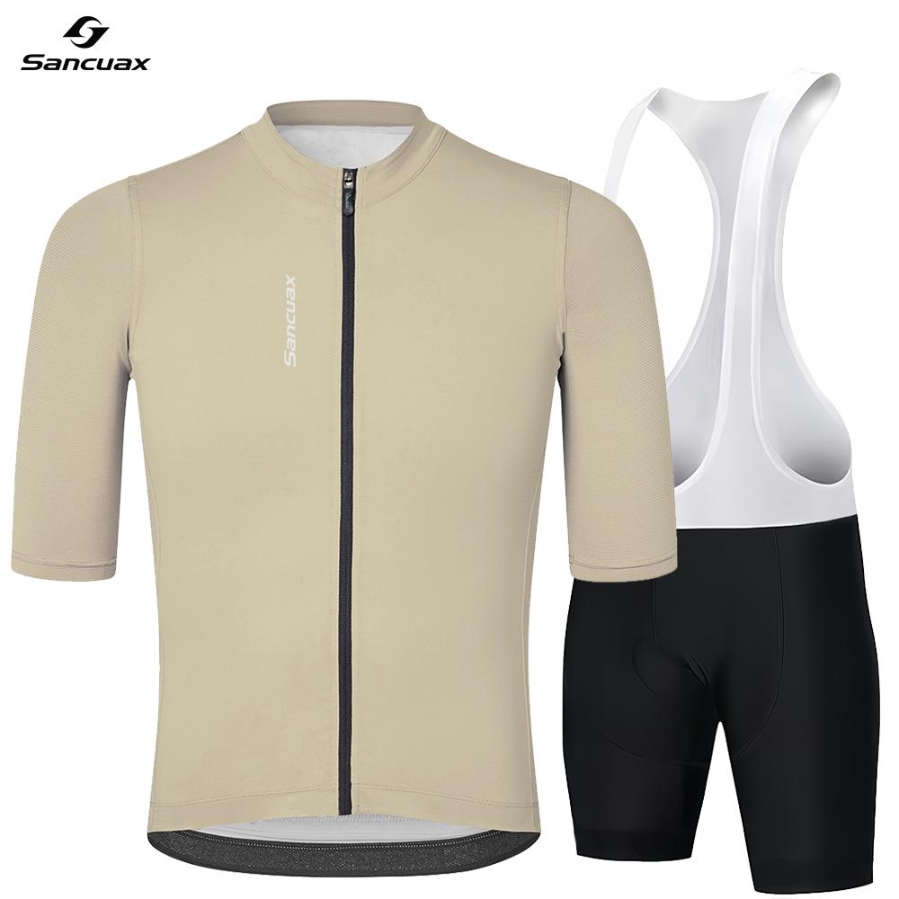 Men's Bicycle Short-Sleeved Shorts Suits Breathable Quick Dry Road Bike Clothing with Pockets 2026 Summer Breathable Cycling Suit Set