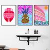 Positivity Kind Girl Quote Posters Art Prints Abstract Pink Flower Canvas Painting Colorful Boho Living Room Home Decor Pictures