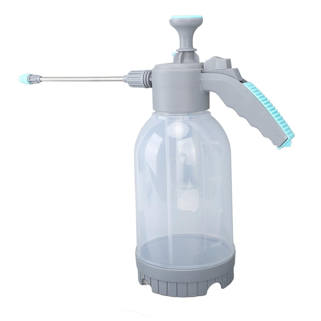 Garden Mist Sprayer 2L PP Handheld Pressure Sprayer Bottle with Extension Rod for Car Washing