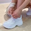 Dad Shoes Women's Spring and Autumn New Student Versatile Sneaker Women's Casual Shoes Thick-Soled Ins White Shoes
