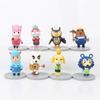 8pcs Animal Crossing Anime Figures Toys PVC Action Figure Portrait Isabelle Tom Nook Lisa Collection Model Dolls for Gift