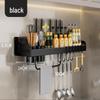 Miflame Wall-Mounted Kitchen Storage Rack with Knife Holder