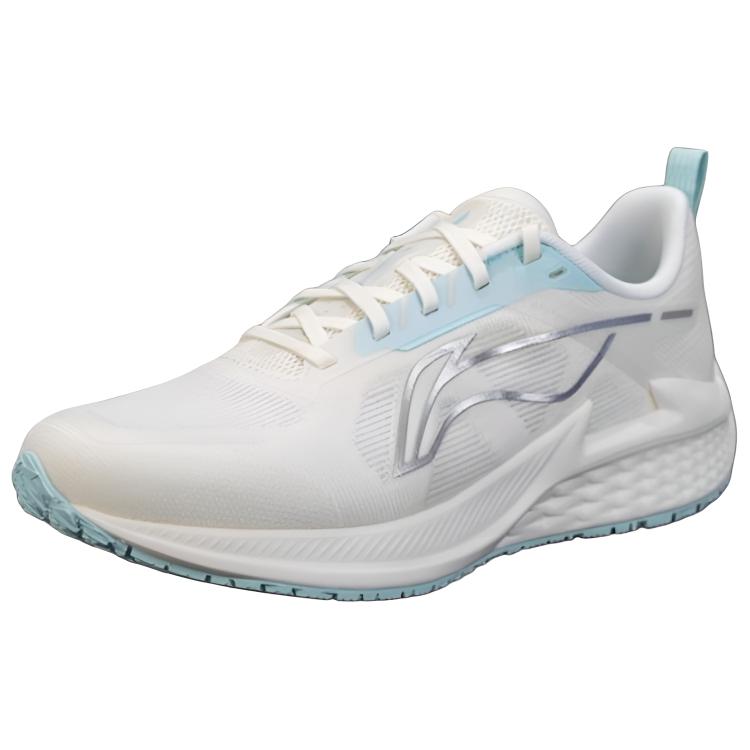 Li-Ning Wind Wing Serie Bequeme Atmungsaktive Leichte Low-Top Laufschuhe Damen Sneaker Weiß Blau ARBV004-7
