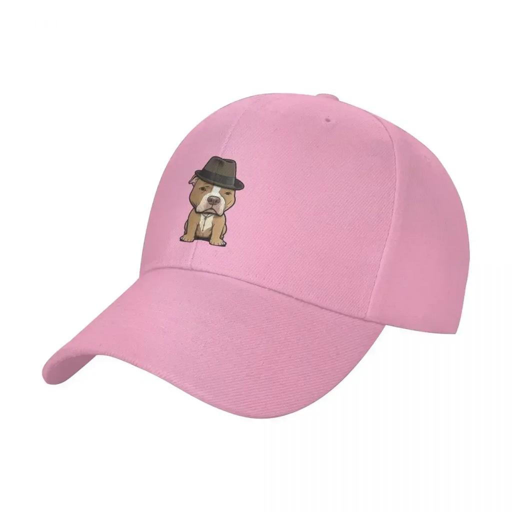 Pitbull In a Fedora Baseball Cap Vintage Cute Women's Beach Outlet Men's