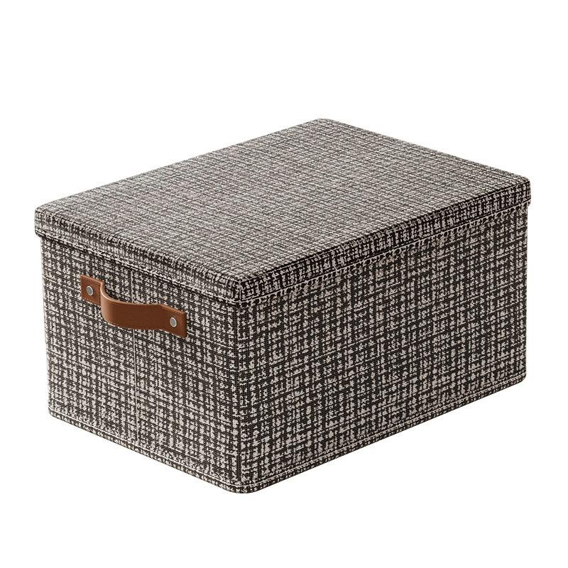 Clothing Storage Bins with Lids - Foldable Organizer Boxes for Closet, Shelf, Under Bed - Large Capacity Breathable Hamper