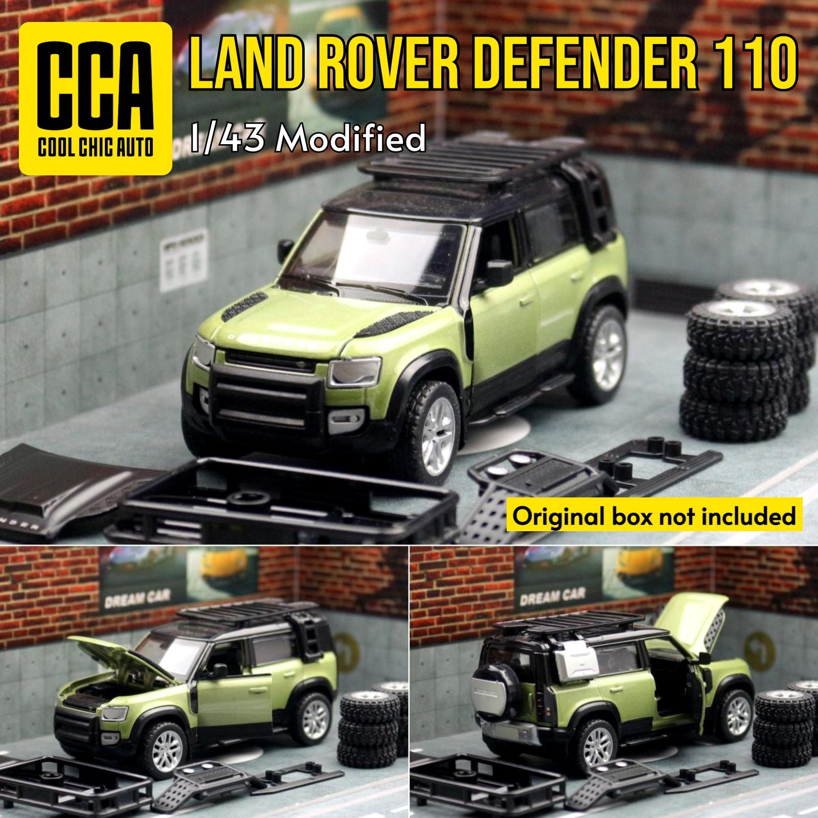 

1/43 Land Rover Defender Toy Car CCA Assembly Model Kit Diecast Alloy Miniature Free Wheels Collection Gift For Boys Children зелёный