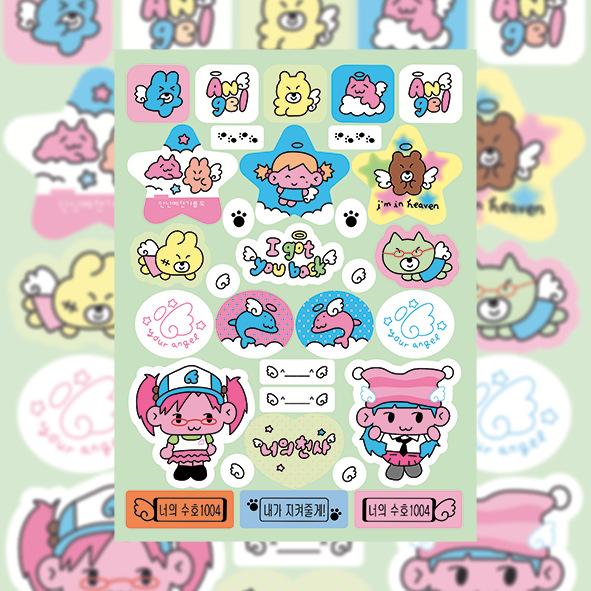 Bad Girl Корейская поп-музыка Ежедневные наклейки с персонажами Ins Goo Ka Hand Account — фото 8