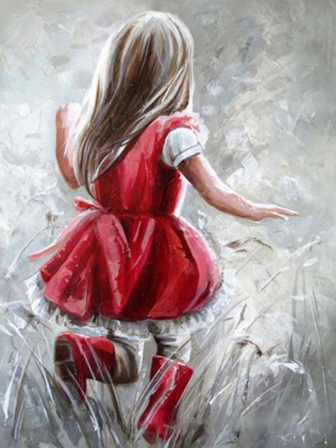 5D DIY Full Round Drill Diamond Painting Goliath Doll Resin Rhinestone Mosaic Wall Art Picture Kit Home Decoration