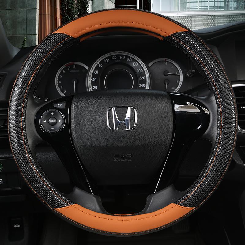 PU Leather Car Steering Wheel Cover For Honda Accord 9 2013-2017 Crosstour 2013-2015 Odyssey 2013 2014 2015 Auto Accessories