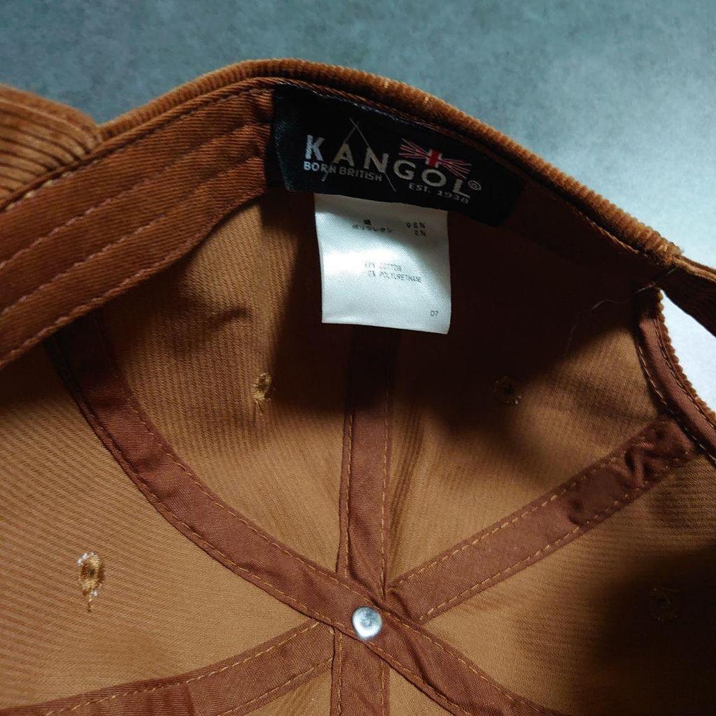 Used KANGOL corduroy baseball cap brown