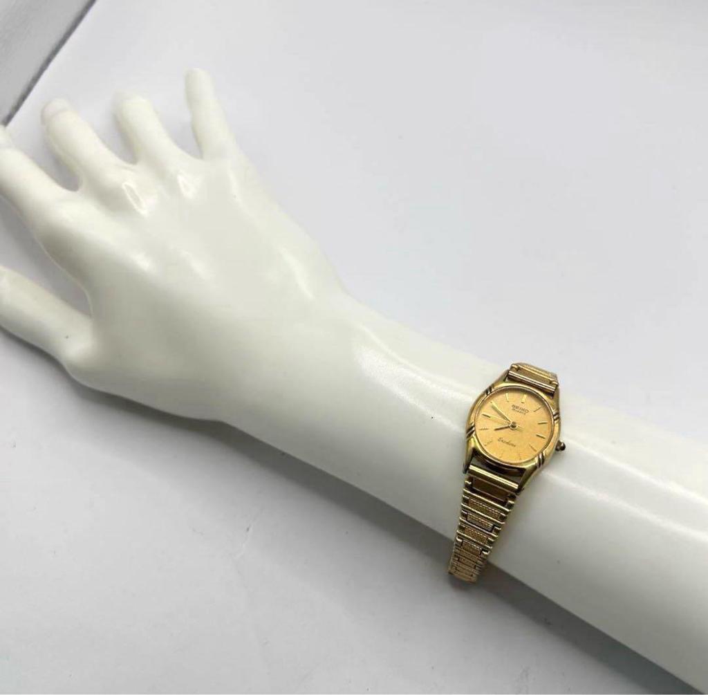 [USED] Rare Seiko Exceline Gold Oval Bracelet Women's Watch