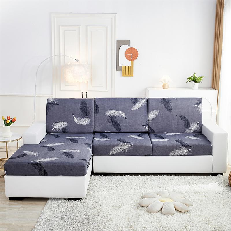 Stretch Sofa Seat Cushion Cover Furniture Protector Slipcover Sofa Covers for Living Room Soft Flexibility with Elastic Bottom
