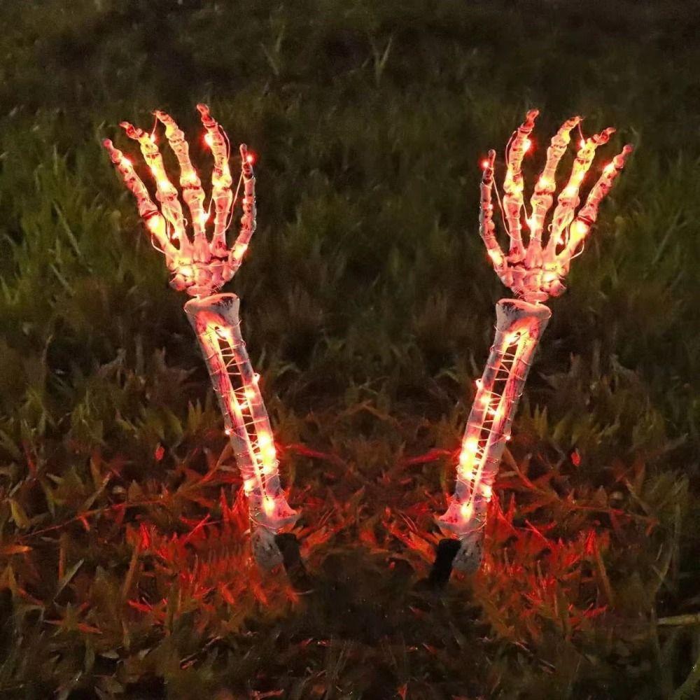 Exquisite Glowing Skeleton Hand Handmade Ghost Skeleton Hand Lamp  Atmosphere Props