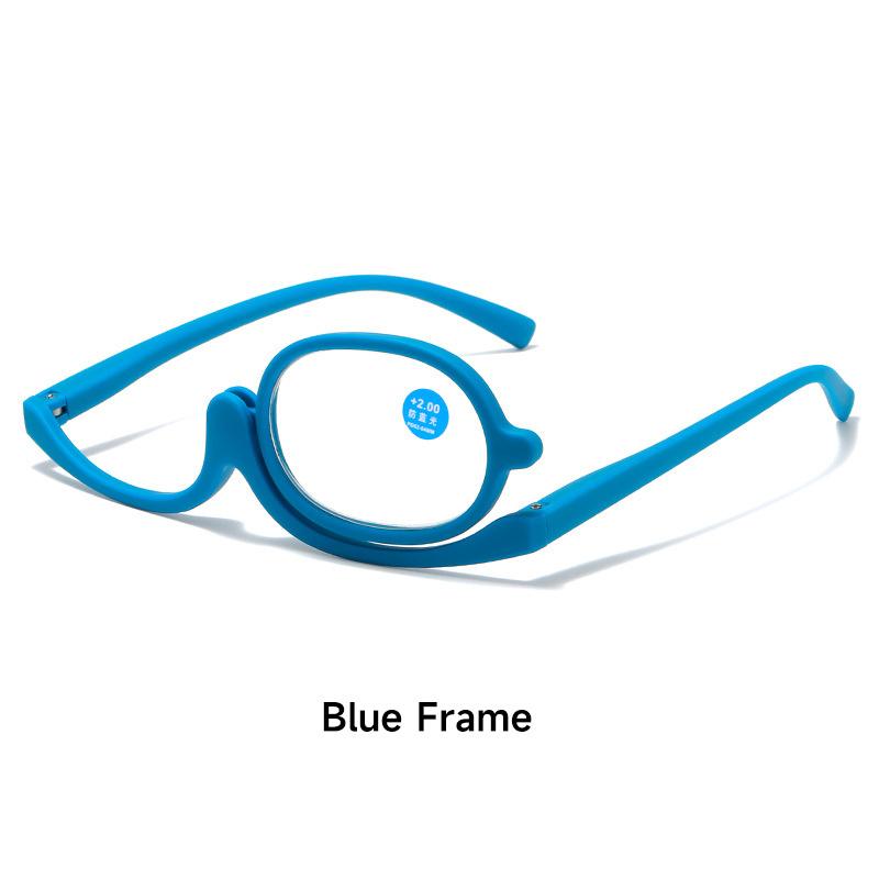 

Seemfly Женские очки для макияжа пресбиопии с вращающимися увеличительными линзами для макияжа пресбиопии +1 +1,5 +2,0 +2,5 +3,0 +3,5 +400 синий