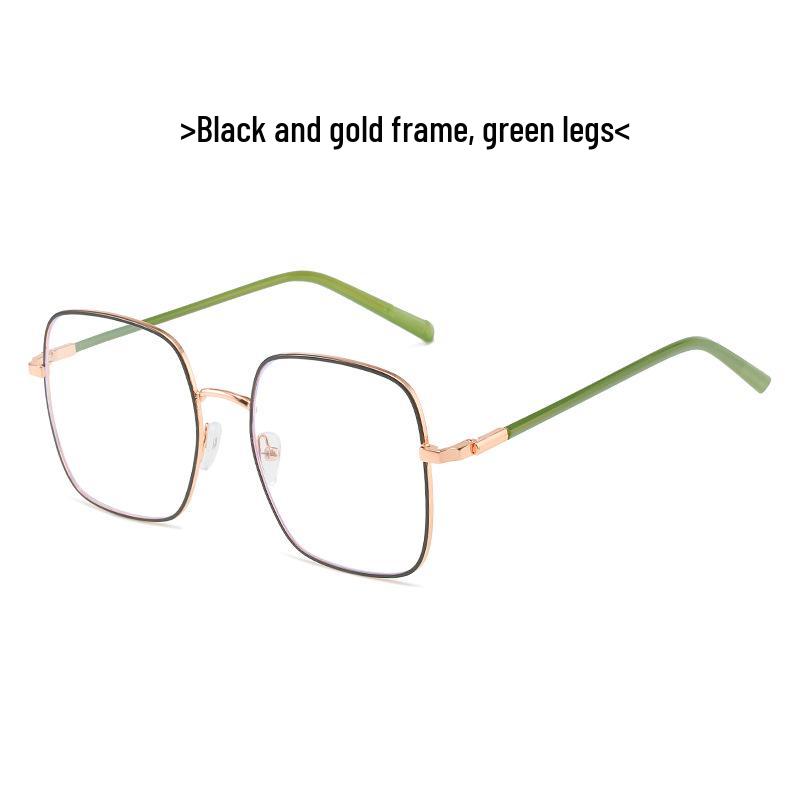 

Unisex Fashionable Anti-Blue Light Metal Glasses for Youth and College Students, Comfortable Plano or Myopia (50-600°) Options