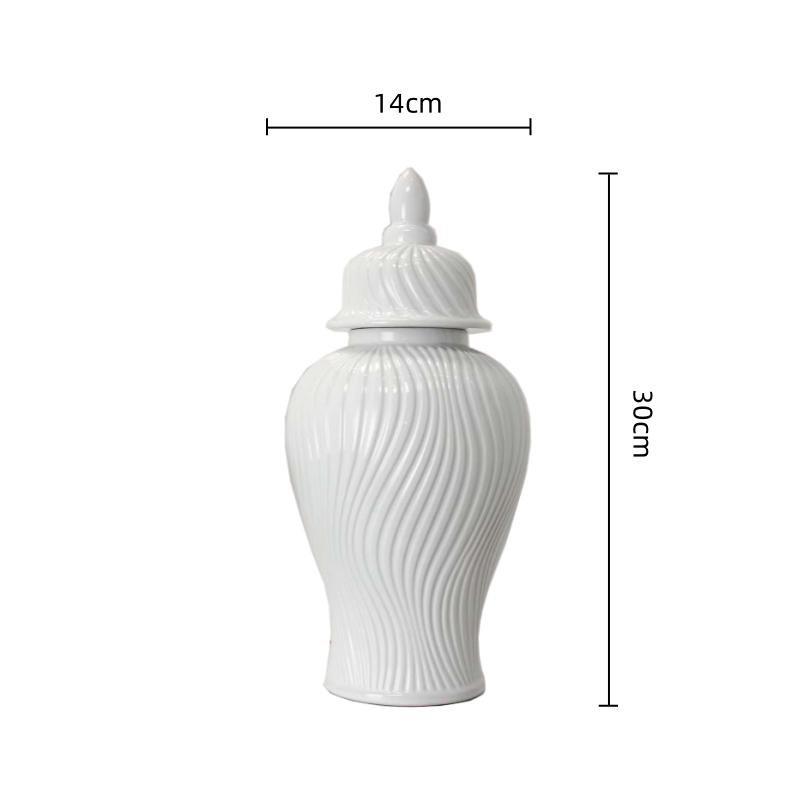 Ceramic General Jar Golden Ginger Jar Storage Tank Flower Vase Ceramic Handicrafts Storage Containers Home Decoration