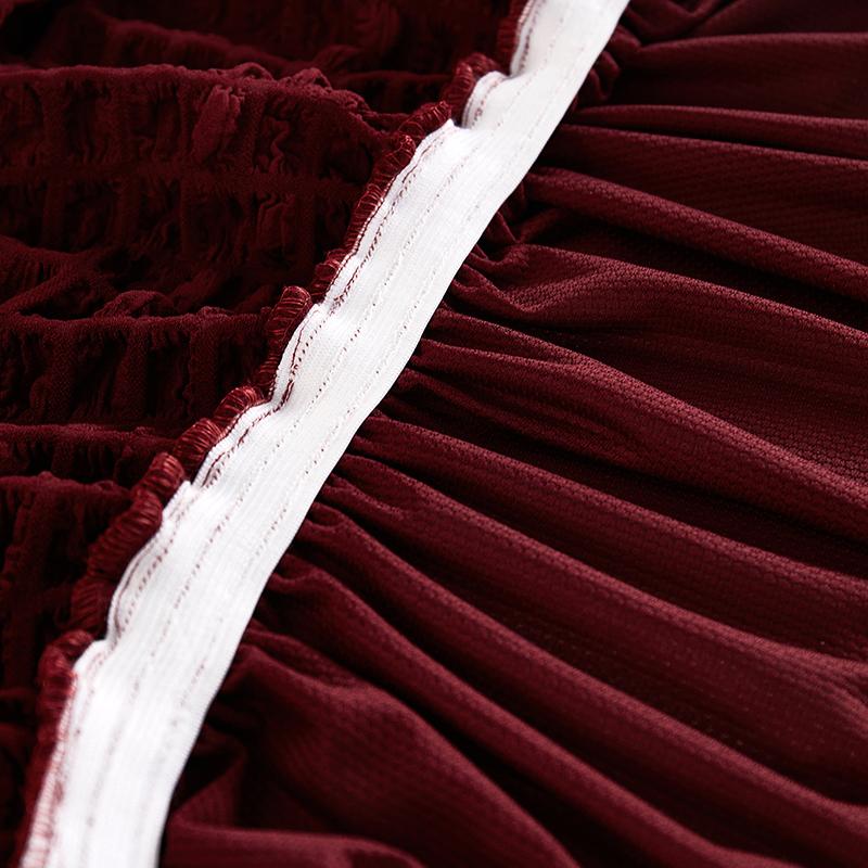 Vysoce elastický potah na pohovku s bublinkovou mřížkou 1/2/3/4 s lemem sukně, All Season Universal Pet Anti Dirt