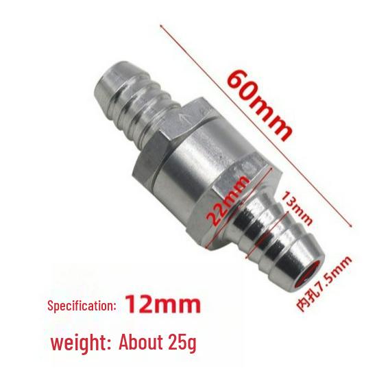 Benzin- & Dieselkraftstoffpumpe Einweg-Rückschlagventil, Aluminiumlegierung, Größen 4/6/8/10mm, für Auto- & Boots-Handölpumpenzubehör.
