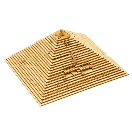 

Wooden Pyramid Decryption Mystery Toy 3D Wooden Pyramid Puzzle Riddle Game Brain Teaser Educational Toy for Adults Teens A