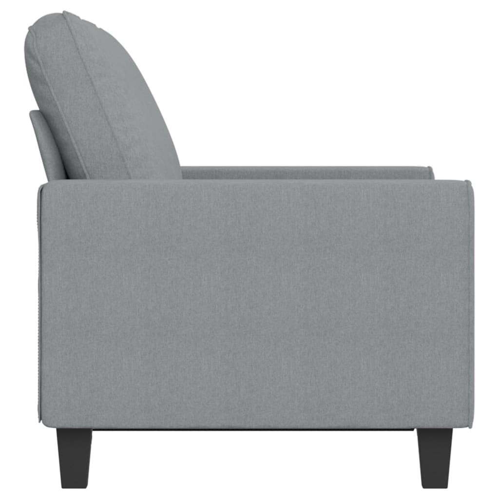 Vidaxl 2-Seater Sofa, Light Gray, 120 Cm, Upholstered In Fabric