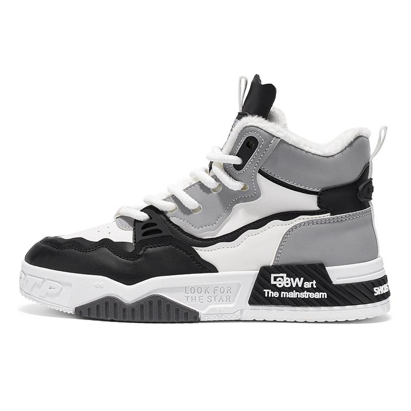 

Plus Size Men s High-Top Fleece-Lined Winter Sneakers 42