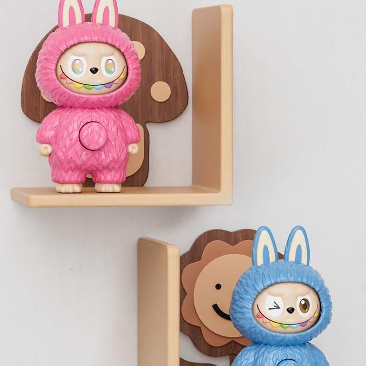Internet Celebrity Labubu Cartoon Toy Pendant, Face Changing Keychain Figurine Decoration, Creative and Cute, Super Cute