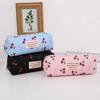 Large Capacity Pen Bag Cherry Print Stationery Bag Kawaii Pencil Case  Students