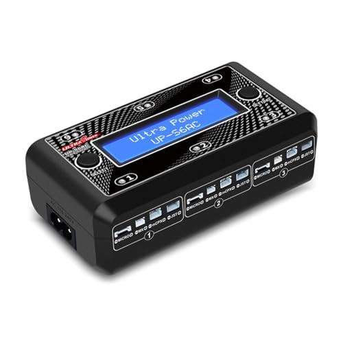 KIXZSAZ LCD Display LiHV Charger with Intelligent Control Technology LCD Screen Charger UP-S6AC LCD