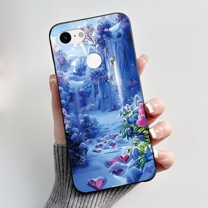 Husă Drăguță Pentru Google Pixel 3/Pixel 3XL Carcasă Imprimată Funda Pentru Google Pixel 3A XL Coque Husă Protectoare Carcasă Moale din Silicon