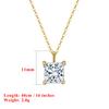 EFFIE QUEEN Chic 925 Sterling Silver Pendant Necklace Feature Water Drop, Round, Oval and Square Zirconia Perfect Crafted APN10