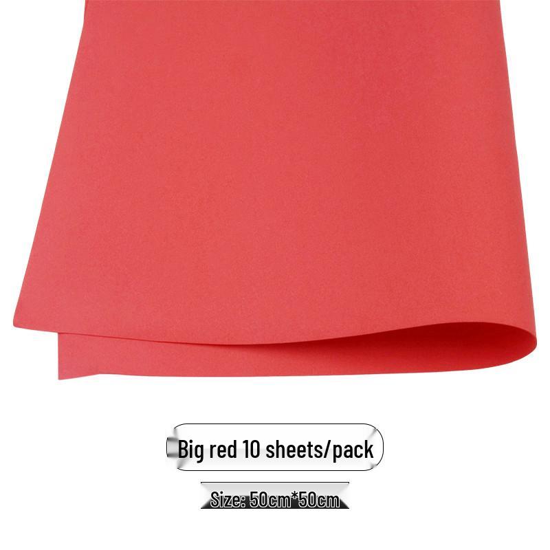 Colored Foam Paper Pack - 10 Sheets, 10 Colors - for Crafting & Origami